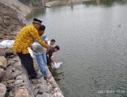 Pemdes Bolo Bersama BPD Dan BBI Lepas 10.000 Benih Ikan Di Dam Mori Dan Dam Raba To’i