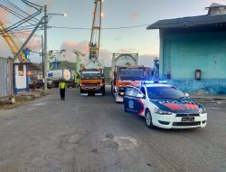Polisi kawal Ketat Kedatangan Isotenk Liquid Oxygen di Pelabuhan Nusantara Pelindo III Lembar