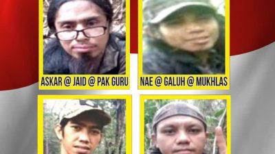 Pasca Ali Kalora dan Jaka Ramadhan tewas, Satgas Madago Raya Rilis 4 Sisa DPO Teroris Poso