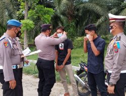 Polres Batubara Gelar Operasi Yustisi Secara Stasioner, Pelanggar Prokes Diberi Tindakan Tegas