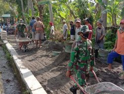 Kekompakan Terlihat Di Lokasi TMMD Sengkuyung Tahap III Ta 2021 Kodim Sleman