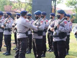 Asah Keterampilan, Batalyon B Pelopor Brimob Banten Latihan PBB Bersenjata