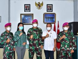 Silaturahmi, Komandan Pasmar 3 Kunjungi PT PELNI Sorong