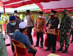 Dukung Vaksin Bergerak, Dandim HSS Vicon Dengan RI 1
