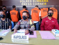 Polres Sumbawa Tahan 5 Tersangka Kasus Pencurian