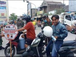 Sinergitas Babinsa dan Babinkamtibmas Lawan Virus