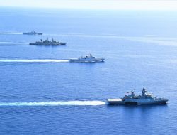 Kapal Perang Indonesia Adu Manuver Dengan Kapal Perang Asing di Laut Mediterania
