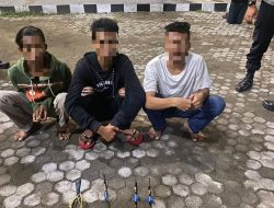 Tim Patmor Sergap Tiga Remaja Terduga Pemilk Panah dan Busur Saat Satu Motor Bertiga