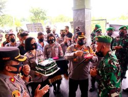 Hut TNI Ke 76, Kapolres Batu Bara Berkunjung ke Batalyon 126/KC Sei Balai