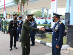 Dandim 0732/Sleman Mengikuti Upacara Peringatan HUT TNI Ke 76 Secara Virtual di AAU