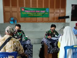Serbuan Vaksin Dosis 2 (Dua) Kodim 0732/Sleman Menyasar Kalurahan Margomulyo Seyegan