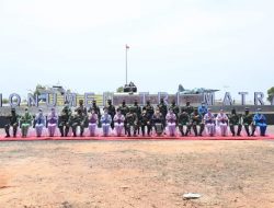 Pangdam I/BB Bersama Danrem 033/WP Dampingi Panglima TNI Resmikan Makogabwilhan I,II,III dan Monumen Tri Matra