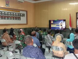 Kodim 0732/Sleman dan Orang Tua Calon Tamtama PK TNI AD 2021 mengikuti Pengarahan Melalui Vicon
