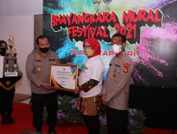 Bhayangkara Mural Festival 2021 dan Vaksinasi