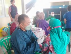 Warga Jabung Pandowoharjo Sambut Antusias Serbuan Vaksin Kodim 0732/ Sleman