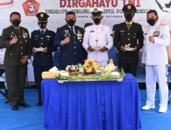 Peringati HUT TNI ke-76 Tahun 2021, Danlantamal VII Upacara Virtual Bersama TNI-Polri