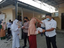 Polsek Medan Baru Santuni Anak Yatim Piatu