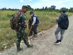 Dinas PU HST Cek Pengerjaan Perbaikan Mutu Jalan TMMD
