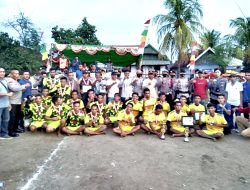 Turnamen Bola Mini Antar Club Se-kecamatan Madapangga Desa Bolo Berjalan Damai, Ketua Panitia : Terima Kasih Kapolres Bima