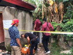Tim Identifikasi Polres Sumbawa Lakukan Olah TKP Penemuan Bayi