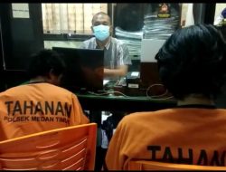 Spiderman Diciduk Tekap Polsek Medan Timur