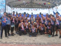 Batalyon Inf 8 Marinir Harimau Putih Juara I Lomba Dayung Perahu Naga