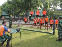 Prajurit Kodim 0725/Sragen Tes Kesegaran Jasmani