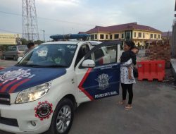Ngidam Naik Mobil Patwal Polres Batu Bara, Ini Yang Dilakukan Ibu Hamil 9 Bulan Ini