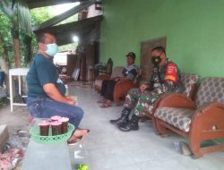 Pererat Silahturahi Babinsa Kliwonan Komunikasi Sosial dengan Warga