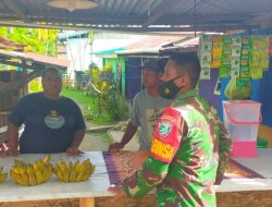 Babinsa Kodim 1802/Sorong Monitoring Wilayah Binaan