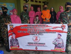 HUT Brimob ke 76, Brimob Banten Bagikan Paket Sembako Kepada Purnawirawan
