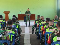 Dukung Dan Sukseskan Target Vaksinasi, Dandim 1608 Bima Kumpulkan Babinsa