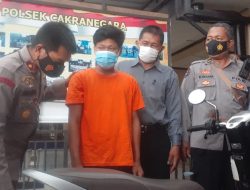 Aksi Petualangan Cimenk Berakhir Di Jeruji Polsek Cakranegara