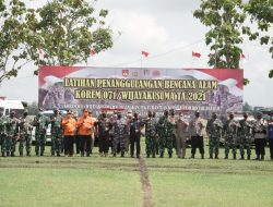 Korem 071/Wijayakusuma Gelar Latihan Penanggulangan Bencana Alam