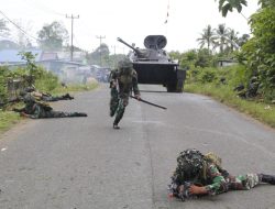Prajurit Pasmar 3 Rebut Instalasi Penting Distrik Salawati Papua Barat