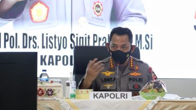 Pimpin Rakor Bersama Forkopimda Sumbar, Kapolri: Jaga Prokes Hingga Akselerasi Vaksinasi ke Lansia