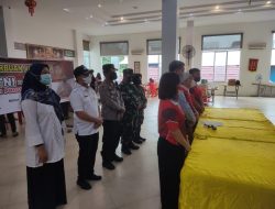 Kejar Capaian Vaksin, Polsek Medan dan Yayasan Wijaya Gelar Serbuan Vaksinasi TNI-Polri