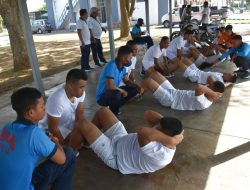 Panda Lantamal XI Merauke Tes Kemanpuan Jasmani Casis Perwira Prajurit Karir