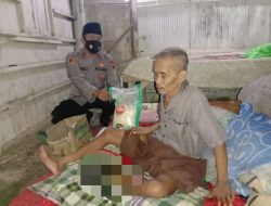 Gerak Cepat Bripka Khoirul Anam, Warga Tidak Mampu di Desa Rong Dalam Omben Mendapatkan Perawatan Medis