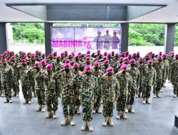 Pasmar 3 Ikuti upacara HUT KE-76 Korps Marinir melalui video conference