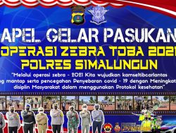 Polres Simalungun Laksanakan Apel Gelar Pasukan Ops Zebra Toba 2021
