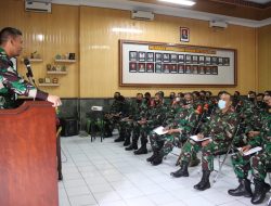 Komandan Kodim 0732/Sleman Beri Semangat Motifasi Anggotanya