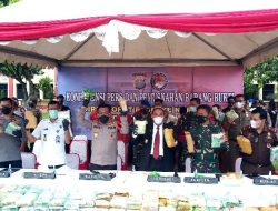 Kapolda Sumut Press Release Pemusnahan Barang Bukti 203 Kg Sabu, DPP GARNIZUN Beri Apresiasi