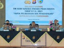 Tim Audit Kinerja Itwasda Polda Banten Laksanakan Kegiatan di Polresta Tangerang