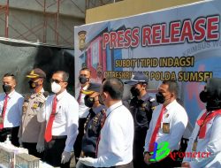 Ditreskrimsus Polda Sumsel Amankan Ribuan Bungkus Rokok Polos