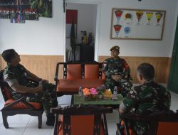 Pangdam XVI/Patimura Kunjungi Pos Kotis Satgas Yonarhanud 11/WBY