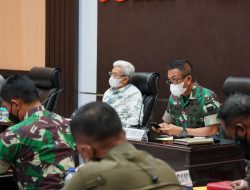 PANGDAM II/SRIWIJAYA Bersama Forkompinda Sumsel Ikuti Rakor Lintas Sektoral Beesama Kementrian RI Terkai