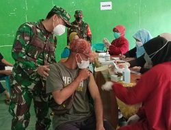 Danramil 10/Berbah Ikut Dampingi Percepatan Vaksin Kodim 0732/Sleman