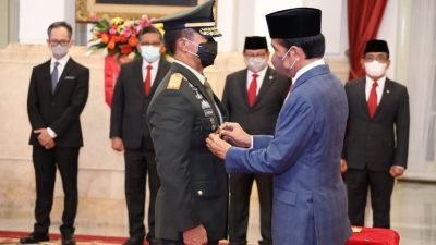 Presiden RI Joko Widodo Lantik Jenderal TNI Andika Perkasa Sebagai Panglima TNI