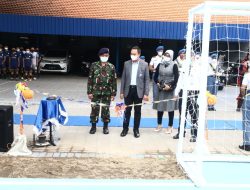 Menuju Gemar Menabung, BRI KC Tanjung Perak Bantu Pembangunan Lapangan Futshal Ke SMK KAL-1